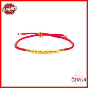 Adjustable Tibetan Red String Bracelet - Handmade Spiritual Protection Charm
